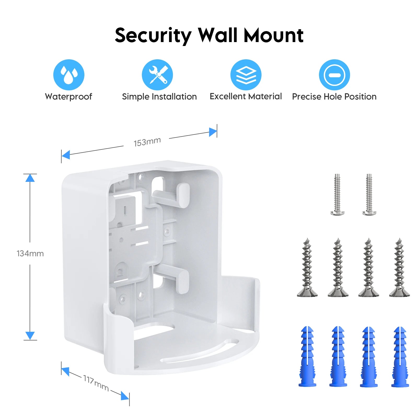 EDUP HY-WT1219-2 Wall Mount for eero Pro 7 WiFi 7 Router Space-Saving with Cable Management Durable Easy Installation Kit